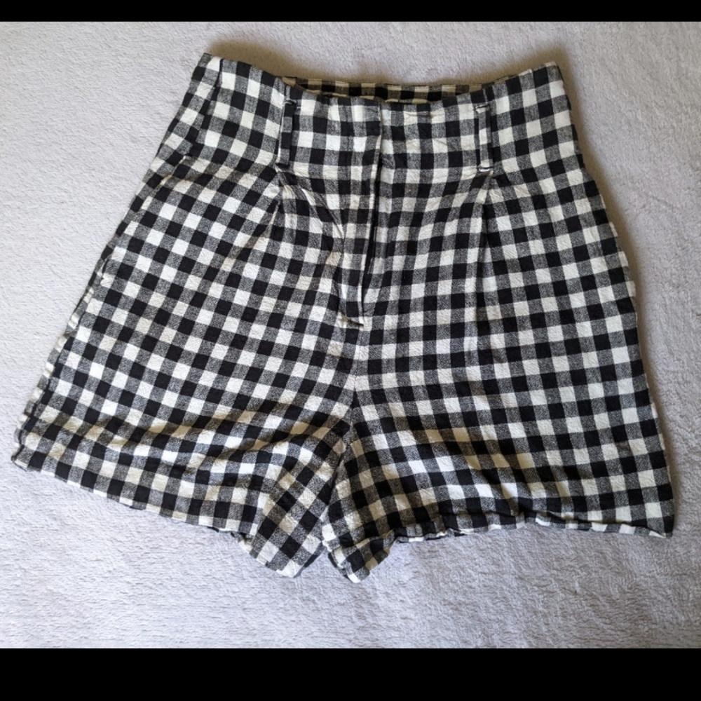 Zara gingham shorts